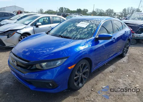 2019 Honda Civic Sport from USA, damaged, VIN 19XFC2F81KE008600